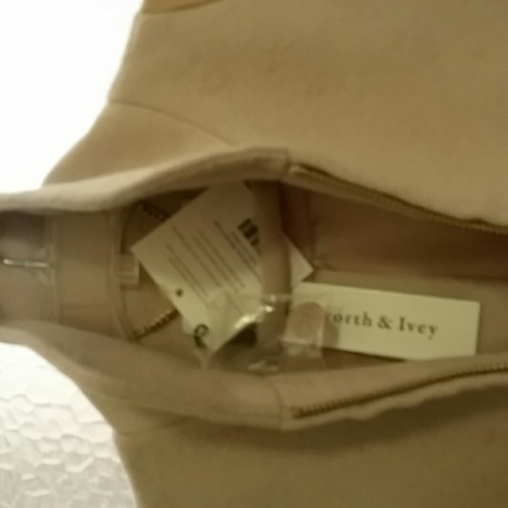 Elegant NWT blush Cape-coat S leather trim